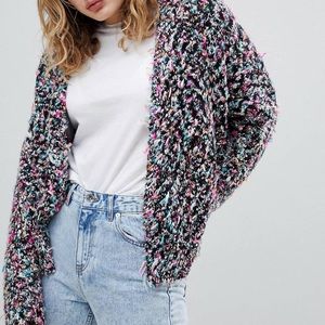 ASOS Design Oversized Multi-Colored Cardigan